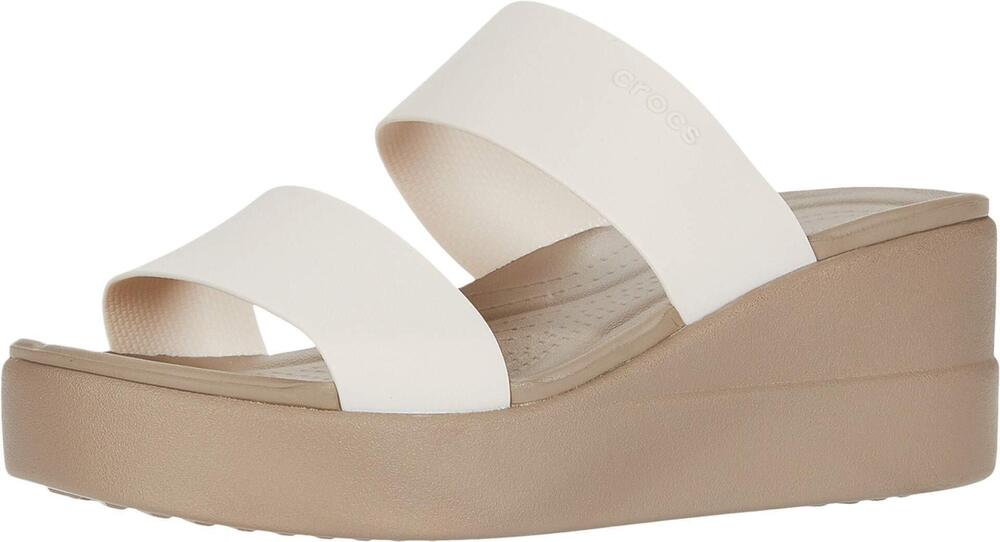 CROCS BROOKLYN MID WEDGE STUCCO/MUSHROOM 11 M